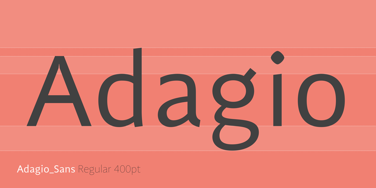 Schriftart Adagio Sans